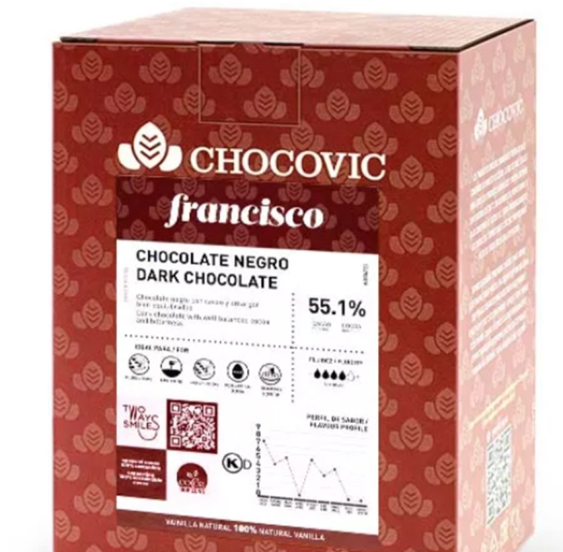 Изображение Шоколад темный Chocovic 55,1% , 500 гр